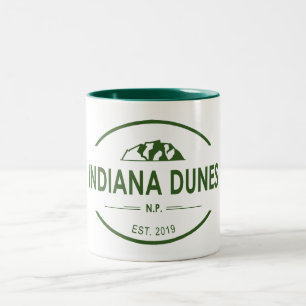 Nationaal Park Indiana Dunes Tweekleurige Koffiemok