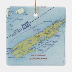 Nationaal park Isle Royale Keramisch Ornament