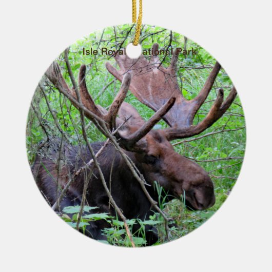 Nationaal Park Isle Royale Keramisch Ornament (Voorkant)