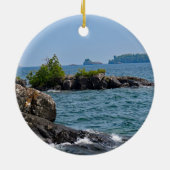 Nationaal Park Isle Royale Keramisch Ornament (Achterkant)