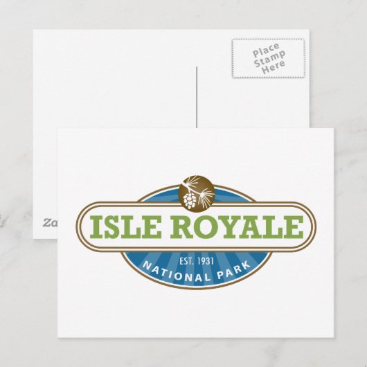 Nationaal park Isle Royale - Michigan Briefkaart (Voorkant / Achterkant)