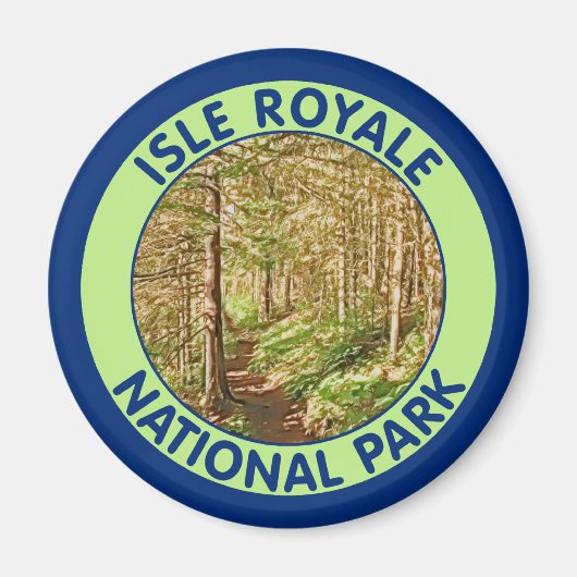 Nationaal Park Isle Royale, Michigan Magneet (Voorkant)