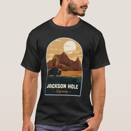 Nationaal park Jackson Hole T-shirt (Voorkant)