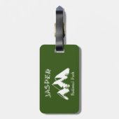 Nationaal Park Jasper Bagagelabel (Achterkant verticaal)