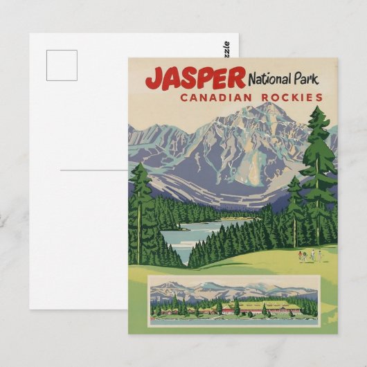 Nationaal Park Jasper Briefkaart (Voorkant / Achterkant)