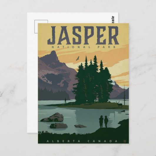 Nationaal park Jasper Briefkaart (Voorkant / Achterkant)