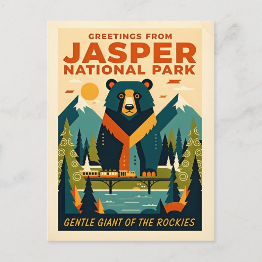 Nationaal park Jasper Canada Briefkaart (Voorkant)