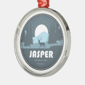 Nationaal Park Jasper Deer Metalen Ornament (Links)
