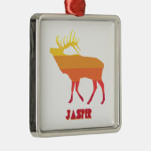 Nationaal park Jasper Elk Metalen Ornament (Rechts)