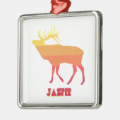 Nationaal park Jasper Elk Metalen Ornament (Links)