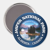 Nationaal park Jasper (meer van Maligne) Magneet (Voorkant / Achterkant)