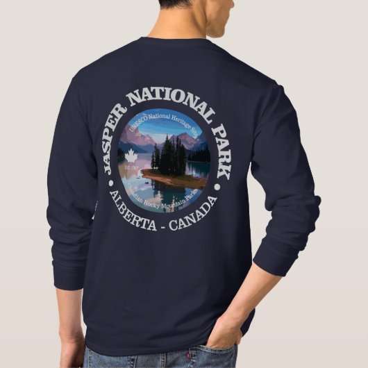 Nationaal park Jasper (meer van Maligne) T-shirt (Achterkant)