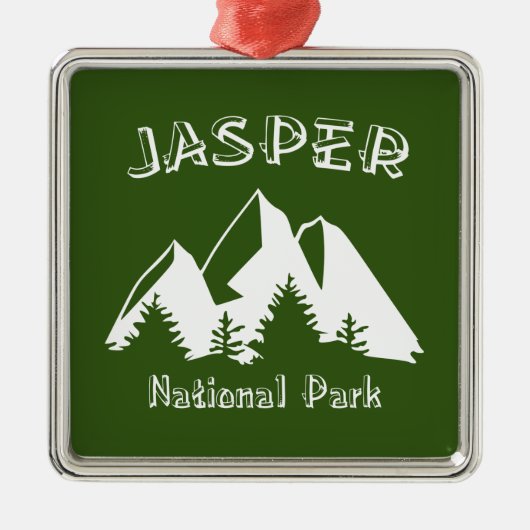 Nationaal Park Jasper Metalen Ornament (Voorkant)