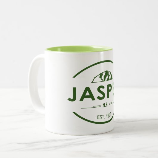 Nationaal Park Jasper Tweekleurige Koffiemok (Voorkant links)