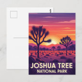 Nationaal park  Joshua-boom Briefkaart (Voorkant / Achterkant)