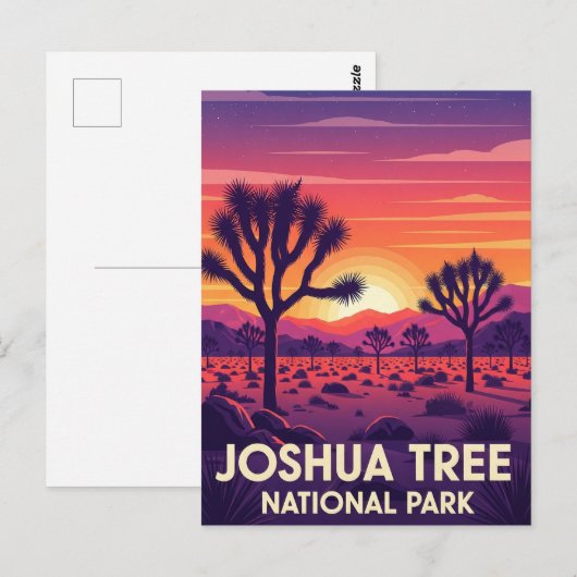Nationaal park  Joshua-boom Briefkaart (Voorkant / Achterkant)