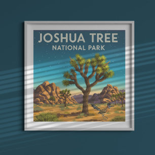 Nationaal park  Joshua-boom Poster