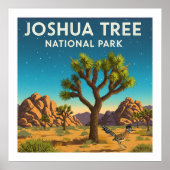 Nationaal park Joshua-boom Poster (Voorkant)
