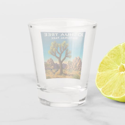 Nationaal park  Joshua-boom Shot Glas (Achterkant)