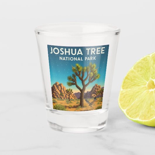 Nationaal park  Joshua-boom Shot Glas (Voorkant)