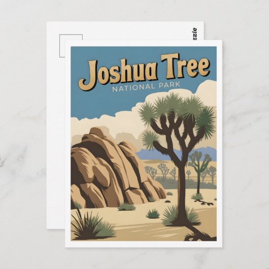 Nationaal park Joshua Briefkaart (Voorkant / Achterkant)