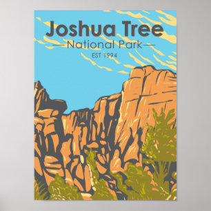 Nationaal park Joshua, het Grote Burrito Poster