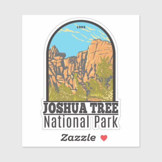 Nationaal park Joshua, het Grote Burrito Sticker (Vel)
