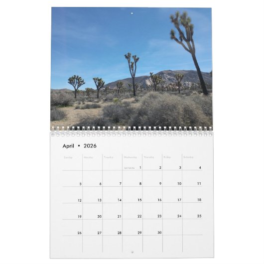 Nationaal park Joshua Tree 2021 Agenda Kalender (Apr 2026)