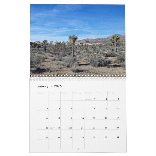 Nationaal park Joshua Tree 2021 Agenda Kalender (Jan 2026)