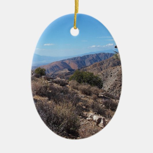 Nationaal park Joshua Tree 3 Keramisch Ornament (Voorkant)