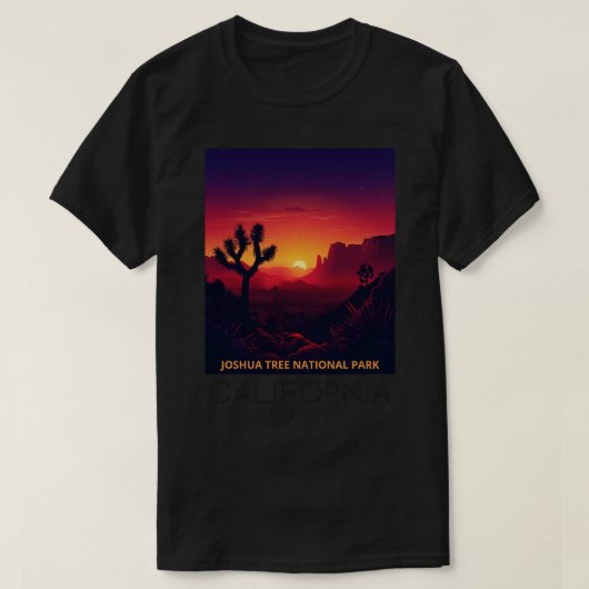 Nationaal park Joshua Tree 3 T-shirt (Design voorkant)
