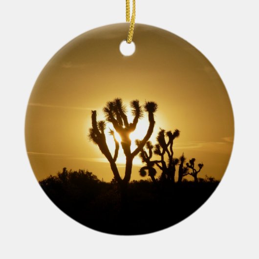 Nationaal park Joshua Tree 5 Keramisch Ornament (Voorkant)