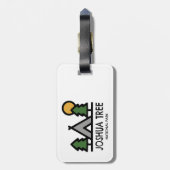 Nationaal park Joshua Tree Bagagelabel (Achterkant verticaal)