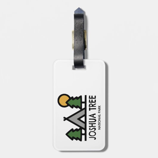 Nationaal park Joshua Tree Bagagelabel (Achterkant verticaal)