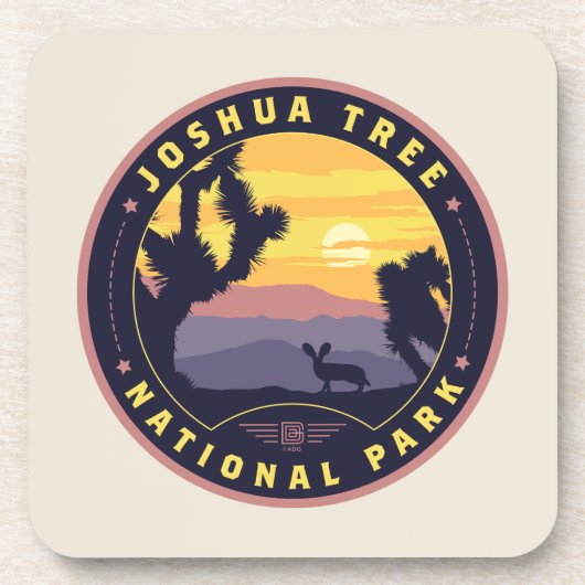 Nationaal park Joshua Tree Bier Onderzetter (Voorkant)
