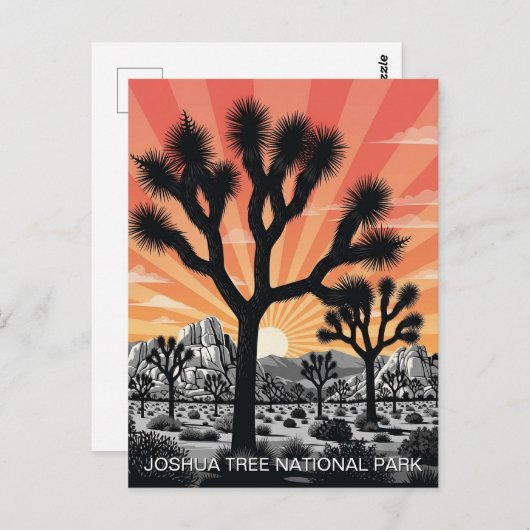 Nationaal park Joshua Tree Briefkaart (Voorkant / Achterkant)