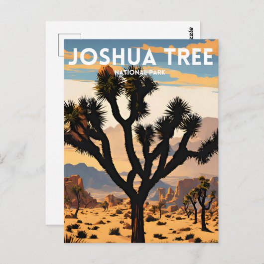 Nationaal park Joshua Tree Briefkaart (Voorkant / Achterkant)