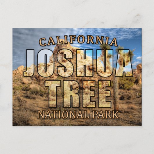 Nationaal Park Joshua Tree Briefkaart (Voorkant)