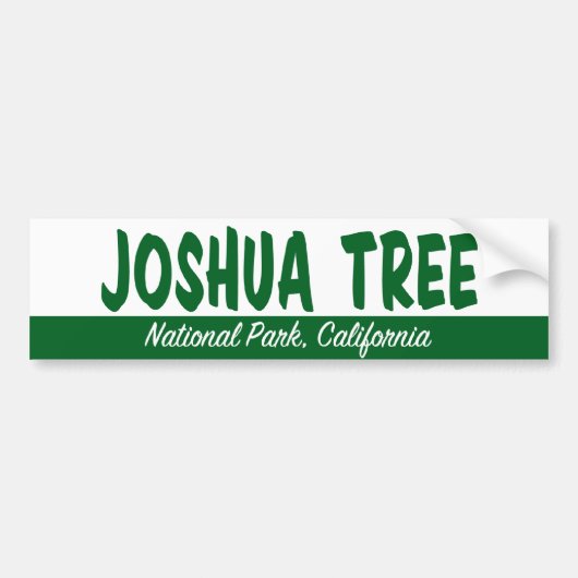 Nationaal park Joshua Tree Bumpersticker (Voorkant)