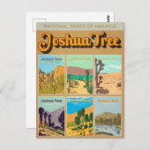 Nationaal park Joshua Tree California Landmark Briefkaart (Voorkant / Achterkant)