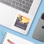 Nationaal park Joshua Tree | Californië Sticker (Laptop met iPhone)