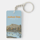 Nationaal park Joshua Tree Double Sided  Sleutelhanger (achterkant)