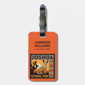 Nationaal park Joshua Tree | Jackrabbit Bagagelabel (Achterkant verticaal)