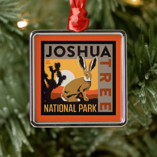 Nationaal park Joshua Tree | Jackrabbit Metalen Ornament (Boom)
