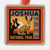 Nationaal park Joshua Tree | Jackrabbit Metalen Ornament (Voorkant)