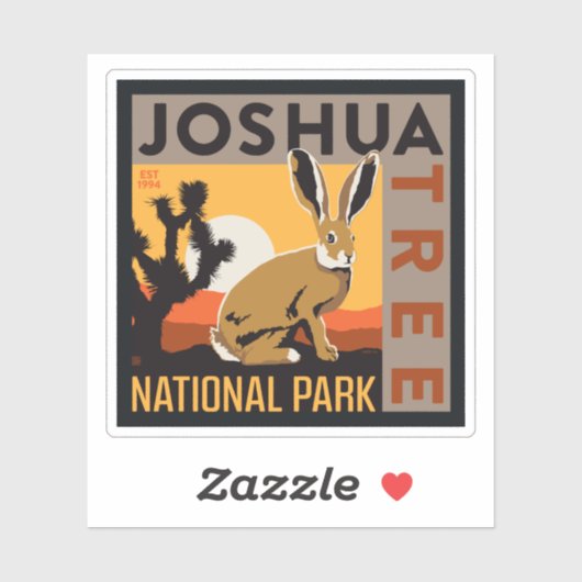 Nationaal park Joshua Tree | Jackrabbit Sticker (Vel)