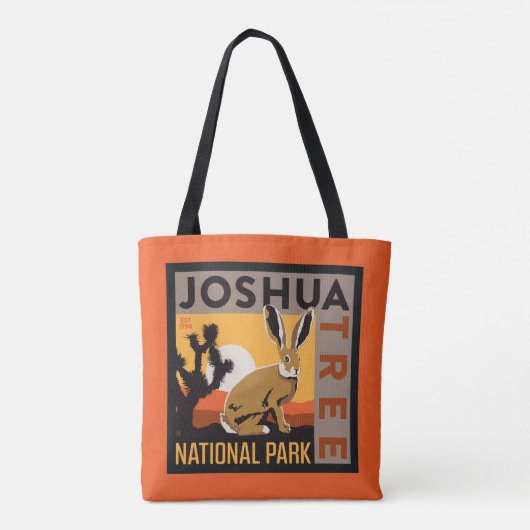 Nationaal park Joshua Tree | Jackrabbit Tote Bag (Achterkant)