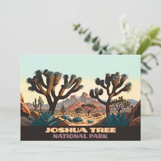 Nationaal park Joshua Tree Kaart (Staand voorkant)