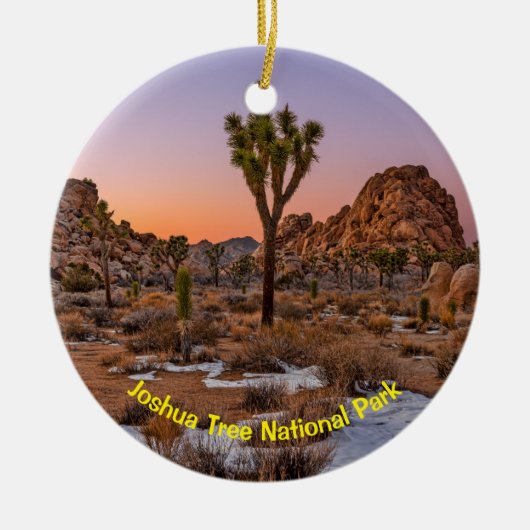 Nationaal park Joshua Tree Keramisch Ornament (Voorkant)
