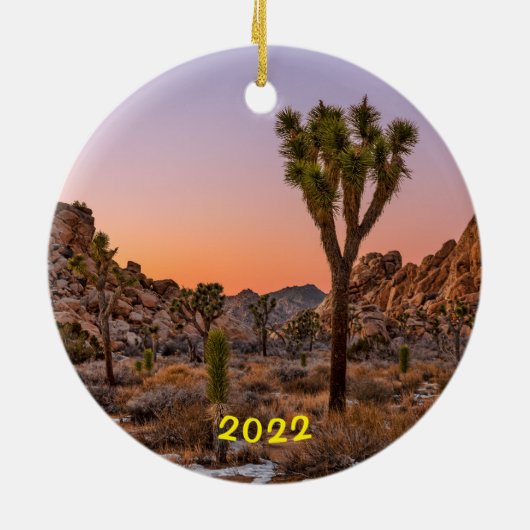 Nationaal park Joshua Tree Keramisch Ornament (Achterkant)